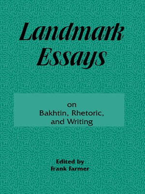 cover image of Landmark Essays on Bakhtin, Rhetoric, and Writing, Volume 13